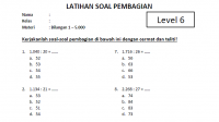 Soal Pembagian Kelas SD 6