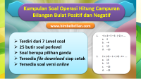 Kumpulan Soal Operasi Hitung Bilangan Bulat Positif