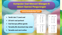Kumpulan Soal Mencari Bilangan N