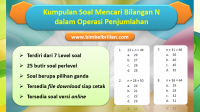 Kumpulan Soal Mencari Bilangan N dalam Operasi Penjumlahan