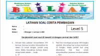 Soal Cerita Pembagian Kelas 4 SD Level 5 - Bilangan 1 sampai 1.000