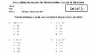 Soal Mencari Bilangan n dalam Pembagian Kelas 4 SD Level 5