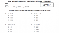 Soal Mencari Bilangan n dalam Pembagian Kelas 5 SD Level 7