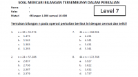 Soal Mencari Bilangan n dalam Perkalian Kelas 5 SD Level 7 www.bimbelbrilian.com