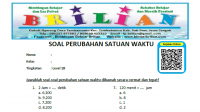 Soal perubhan Satuan Waktu 2