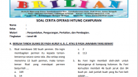 Soal Cerita Operasi Hitung Campuran - Level 4B Soal Cerita Operasi Hitung Campuran - Level 4B