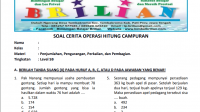 Latihan Soal Cerita Membedakan Operasi Perkalian Pembagian Penjumlahan atau Pengurangan Level 5 B Latihan Soal Cerita Membedakan Operasi Perkalian Pembagian Penjumlahan atau Pengurangan Level 5 B