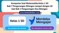 Soal Pengurangan sampai dengan 20 Kelas 1 SD Kurikulum Merdeka