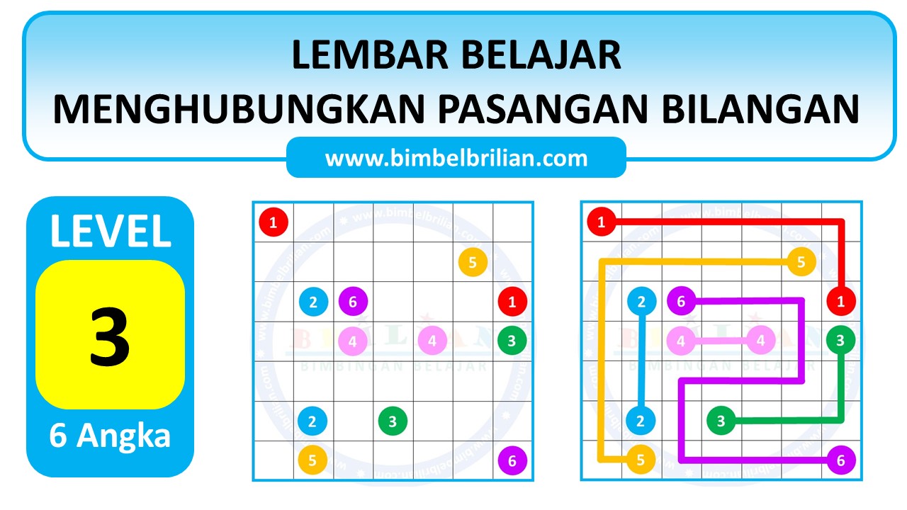 Soal Menghubungkan Pasangan Bilangan dengan Garis