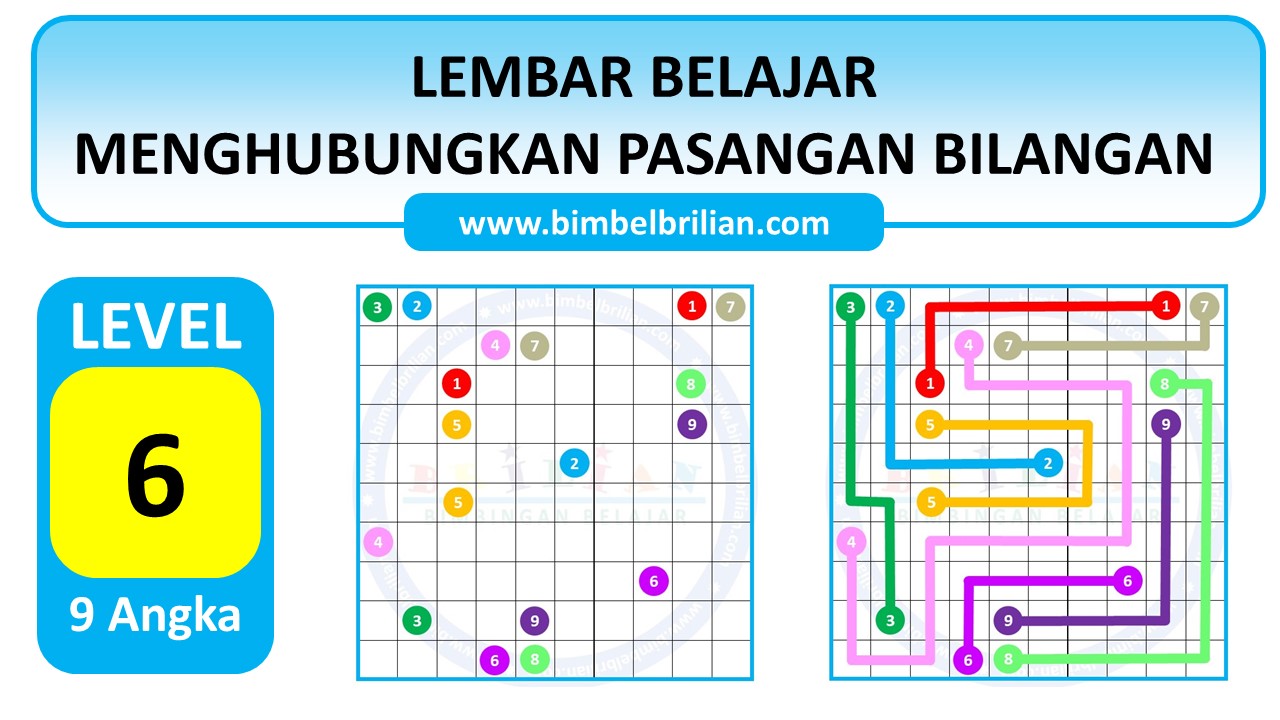 Soal Menghubungkan Pasangan Bilangan dengan Garis