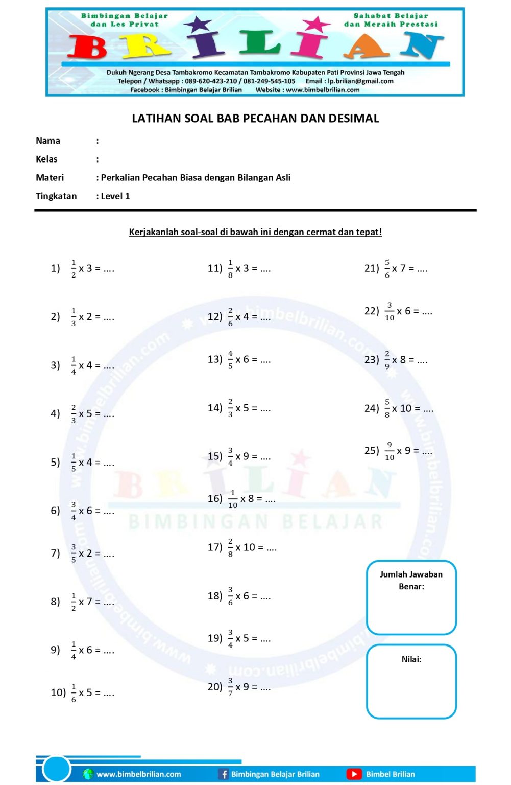 Kumpulan Soal Perkalian Bilangan Asli Dengan Pecahan Biasa Bimbel Brilian kumpulan-soal-perkalian-bilangan-asli-dengan-pecahan-biasa-bimbel-brilian