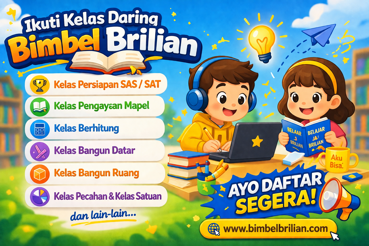 Promosi Ebook Bimbel Brilian