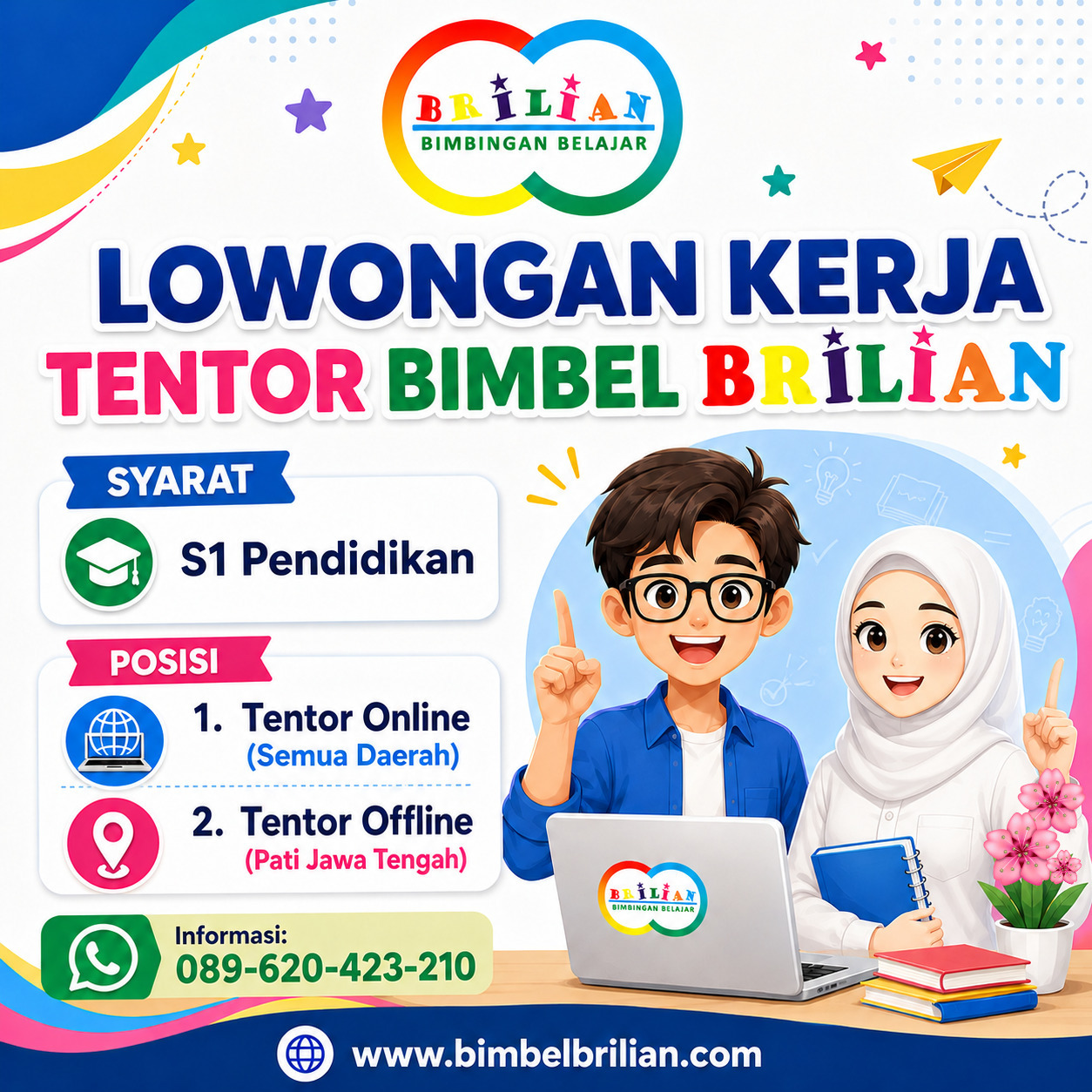 Lowongan Kerja Tentor Bimbel Online dan Bimbel Offline